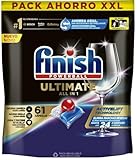 Finish, Quantum Ultimate, 60 pastillas para lavavajillas, 1 paquete de 60 pastillas, regular, 750 g
