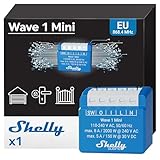 Shelly Wave 1 Mini | Z-wave Smart Switch Relé | 1 Canal - 8A | Contactos Secos | Automatización del hogar | Necesita hub Z-Wave | Bajo consumo de energía