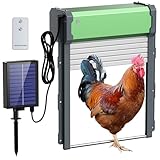 Puerta Gallinero Automatica Solar Grande: Puerta Automatica Gallinero - FOFNON Puertas Automaticas para Gallinero con Temporizador y Sensor de Luz - Función Antipinzamiento Inteligente - IP65