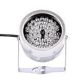 Luz infrarroja de visi髇 nocturna, IP65 resistente al agua y al polvo, para c醡ara CCTV de seguridad, de instant醤ea de polic韆 electr髇ica, con 48 luces LED de iluminaci髇 IR, l