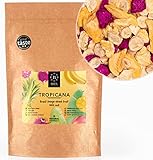 BRIX Frutas Tropicanas Liofilizadas | Mezcla de Frutas Tropicales Deshidratadas 100% Naturales 140g | Premio Gran Sabor de Frutas Deshidratadas | Sin OGM ni Gluten, Vegano y Retenido de Vitaminas