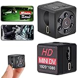Mini Cámara Espía Oculta - Camara Vigilancia de Coche con Visión Nocturna y Detección de Movimiento, Funciona sin Internet, Camara Vigilancia HD Sin Wifi, Cámara para Vigilar + MicroSD 128GB