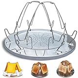 Tostadora de Camping Plegable de Acero Inoxidable - Ideal para Picnic, Caravana, Cocina, Interior-Exterior