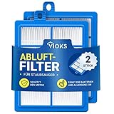 VIOKS 2 filtros Hepa para aspiradora AEG HEPA13 AFS1W AEF13W 900167768/2 Philips FC8038/01 – Filtro para aspiradora Philips FC9150 y para AEG LX7 VX6 VX7