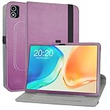 MAMA MOUTH Compatible con TECLAST M40 Plus Funda,Cuero Sintético Rotación de 360 Grados de Función de Soporte para TECLAST M40 Plus/TECLAST P40HD / P40S 10.1 Inch Tablet (Dual Camera) 2023,Púrpura