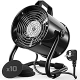 Campana Extractora Portátil 40W 600m³/h Extractor Aire Humos de Aleación Aluminio - con 10 Filtro Carbón Activado/120°Ajustable/Bajo Ruido -para Ventilación Extracción Aire en Interior Cocina/RV
