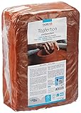 Glorex 6 8073 005 - Arcilla para alfarería sin matizar 5 kg en Terracota Lisa y fácil de Trabajar sin Contenido de Arcilla refractaria endurecimiento al Aire y cocción