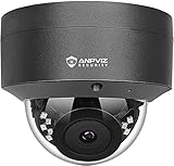 Anpviz Cámara de Vigilancia Exterior 5MP, Cámara de Seguridad Exterior Domo IP PoE con Detección de Movimiento y Audio, Visión Nocturna IR 30M, Sin Adaptador de Corriente, Impermeable IP66(Serie U)