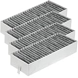 4 Piezas Filtros de Carbón Activo para Campana Extractora, Filtros de Grasa para Campanas Extractoras de Cocina, Cooker Hood Grease Filters, Carbon Activo para Filtro Compatible con Bosch Siemens