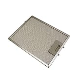 SOS - Filtro de metal antigrasa (269 x 219 mm para campana extractora 481248048083, GF01DA/DB IGNIS, IKEA Whirlpool Whirlpool