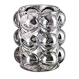 HZH Portalápices Cristal Maquillaje Cepillo Cubo Decoración Vidrio Transparente Almacenamiento Libro Adorno de Escritorio (Color : C, Size : 9.5 * 8.5cm)