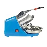 Trituradora de hielo eléctrica, trituradora de hielo de acero inoxidable, 220 V, 380 W, trituradora de hielo de 2200 rpm, para preparación de bebidas frías, té con leche, batidos, batidos de leche