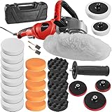 TecTake Máquina de pulir pulidora limpieza profesional 0-3000 1400 vatios + accesorios set