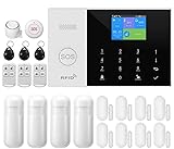 XNH Kit de Alarma de Seguridad doméstica Inteligente, Sistema de Alarma inalámbrica WiFi con Sirena, Sensor de Movimiento PIR, mandos a Distancia, Sensor de Ventana/Puerta (Kit de 21 Piezas)