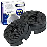 2 Piezas Filtro Carbon Activo para Campana Extractora 142 x 48 mm Tipo 58 con Código Original 484000008782 para Whirlpool 405537469/0 para Electrolux CFC00936 para Elica - MONTERAL