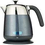 Kenwood Mesmerine ZJM810BK - Hervidor de diseño (1.6 L, ebullición de 3 kW, indicador interno de nivel de agua, base 360) Negro Stardust