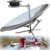 CGLYYDS Portable Solar Cooker, 1800W Horno Solar portátil concentrando al Horno Solar, Estufas portátiles parabólicas de Cocina Solar Magnesia, para cocinar al Aire Libre cocinar Barbacoa