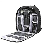 Andoer Mochila de cámara, Pequeña Cámara Réflex Digital DSLR al Aire Libre Video Mochila Bolsas de Cámara Rrespirables Multifuncionales Acolchada a Prueba de choques Mochila Fotografía