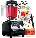 NUTRI-BLENDER MAX Batidora de Alto Rendimiento 2000W Batidora de Vaso Smoothie-Maker Profesional - 2L Tritan, Libre de BPA, 9 Niveles, Temporizador Digital (NUTRI-BLENDER MAX+)