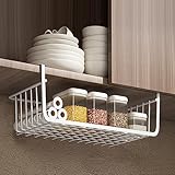 Cesta de Almacenamiento Debajo del Estante, Estante de Almacenamiento de Cocina, Colgante de Almacenamiento para Dormitorio, Cesta de Condimentos en Capas Colgante sin