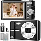 FAYIBUY Cámara Fotos 50MP 1080P FHD Cámara Digital Compacta con Zoom 16X Cámara Compacta con Tarjeta 32GB Recargable Compacta Portátil Cámara para Niños Principiantes Adulto