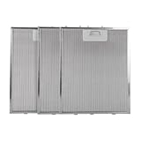Anakel Home Pack 3 Recambios de Filtro de Campana Extractora 81460133 compatibles con Teka DBB60 | Medidas 34,4x27,5 IMPORTANTE MEDIR LOS FILTROS | Color plateado