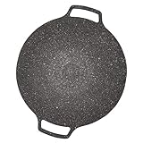 Parrilla Redonda para Barbacoa Coreana, Parrillas, Utensilios de Cocina, Parrilla para Barbacoa, Sartén para Estufa, Sartén Circular, Placa para Barbacoa Coreana, Utensilios para (Tipo Universal 33cm)