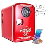 Coca-Cola Mini Nevera Portátil con Altavoz Bluetooth