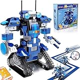 Yerloa Kit Robot Programable Juguetes Niños 8 Años, Robot Juguete Regalo Niño 8 Años, Robotica para Niños 10 Años Juegos Niños 10 a 12 Años, Kit Robotica Regalo Niño 7 8 9 10 11 12 Años (405 Piezas)