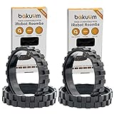 BAKUUM Pack 2 Pares NEUMÁTICOS Ruedas para IROBOT ROOMBA Series 500, 600, 700, 800 Y 900 i7 e5(Pack 4 Unidades) Fabricado en España Antideslizante, Gran adherencia y fácil Montaje