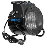 Güde GEH 3000 P Calefacción Eléctrica (3000W de Potencia de Calefacción, 2 niveles de Calefacción (2000/3000W) + Función de Ventilador, 238 m³/h Potencia máxima de soplado, elemento calefactor