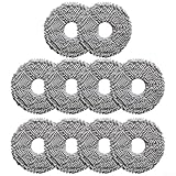 Paños de microfibra para mopa Conga 13090 Spin Revol Robot aspirador y fregona, Mopas gris, paquete de 4 o 10 unidades de repuesto (paquete de 10)