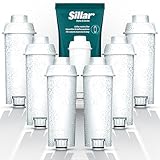 Sillar Pack de 6x Filtro de Agua para Cafetera Delonghi DLSC002, SER3017 & 5513292811 - Compatible con las series ECAM, ESAM, ETAM | Cartuchosde Carbón Activado Se adapta a Dinamica, PimaDonna