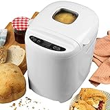 Panificadora digital EK4219PVDEEU7 de Progress® con enchufe europeo | 550 W | Horneado rápido | 11 funciones de horneado | Pantalla LCD | Carcasa de tacto frío | Blanco