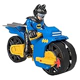 Fisher-Price Imaginext DC Super Friends Batman y Moto XL Vehículo con Figura, Juguete +3 años (Mattel HNM32)