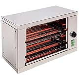 TOSTADOR DE PAN PROFESIONAL/INDUSTRIAL INOX 2 PISOS CON TEMPORIZADOR