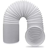 TECHZOCO Tubo de ventilación flexible, Conducto salida aire, Manguera de extracción de aire, tubo Acondicionado Portátil, Conducto Climatización, Tubo Secadora, 3 Metros Largo x 100 mm diámetro