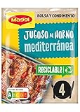 MAGGI Jugoso al Horno Receta Mediterránea 1 bolsa para Horno con Condimientos - 31g - (Óptimo para cocinar en Airfryer)