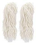 HENDI Cabezales pulidores de respuesto para la máquina pulidora y secadora eléctrica de copas y vasos de cristal de HENDI, 2 cepillos rodillos de microfibra giratorios para abrillantar, 235x55mm