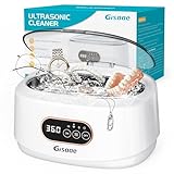 Gisaae Limpiador Ultrasonidos Profesional, 660ML 48000Hz Limpiador Gafas Ultrasonico 5 Modos de Tiempo Ultrasonidos Limpieza, Limpiador Ultrasónico Para Gafas, Dentaduras, Joyas, Relojes, Razots