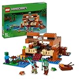 LEGO Minecraft La Casa-Rana, Juguete de Construcción con Figuras de Criaturas Animales del Videojuego, Figuras de Personaje: Zombie y Explorador, Regalo para Niñas y Niños de 8 años o Más 21256