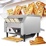 SAIYERUS Tostadora de Cinta Industrial (Potencia: 2.600 W, Velocidades: 7, Espera, panecillos, Pan, hasta 300/450 rebanadas de Pan Tostado por Hora),450PCS/Hour