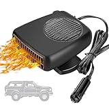 Showvigor Calefactor Coche, Calefactor 12 V Furgoneta Eliminador de Niebla de Parabrisas, Desempañador de Parabrisas, Encendedor de Cigarrillos con calefacción y refrigeración 2 en 1