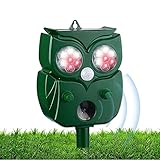 Repelente para Gatos, Ahuyentador para Gatos 5 Modos IP44 Impermeable Ultrasonido Repelente para Palomas, Pájaros, Perros, Ratones, Zorros