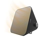 Cecotec Calefactor Cerámico de Sobremesa ReadyWarm 1500 Max Ceramic Design, 1500W, Termostato Regulable y 3 Modos de Funcionamiento, Cobertura de 15m2, Negro