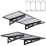 VEVOR Estantes Flotantes de Pared para Garaje, 122 x 61 cm, Juego de 2 Piezas, Gran Superficie Útil, Carga de 114 kg por Estante Colgante de Metal para Herramientas, para Tiendas, Garajes, Almacenes