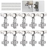 90 grados de parada de esquina-10 Piezas Bisagras de Armario, Bisagras de Armario, Bisagra de Rollo Frío con Tornillos,Puertas de Armario de Cocina, Adecuado para Puertas de Armario de Cocina