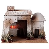 Posada árabe Horno Llama Humo para belén 12-14 cm 25x35x25 cm