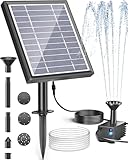 Biling Fuente solar para exteriores, 2,5 W, bomba solar para estanque con filtro, bomba de agua solar, fuente flotante para fuentes exteriores, mini estanque