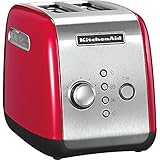 Kitchenaid 5KMT221 Tostadora, Metal, 2 Ranuras, Rojo y Plateado